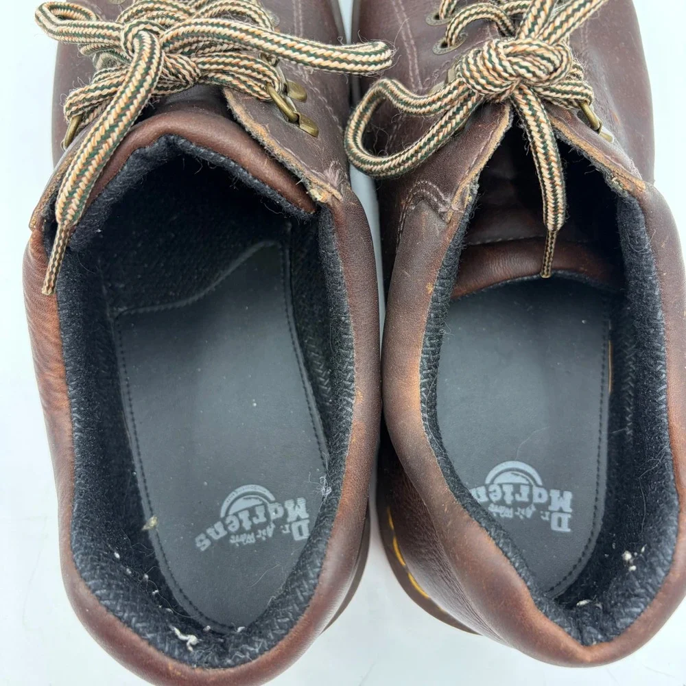 Vintage Dr. Doc Martens Brown Shoes Leather Oxford Y2K 90s Men 12 Lug 10940 Work